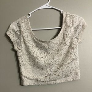 Off white crop top